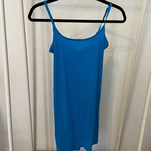 Skims Mykonos blue dress
